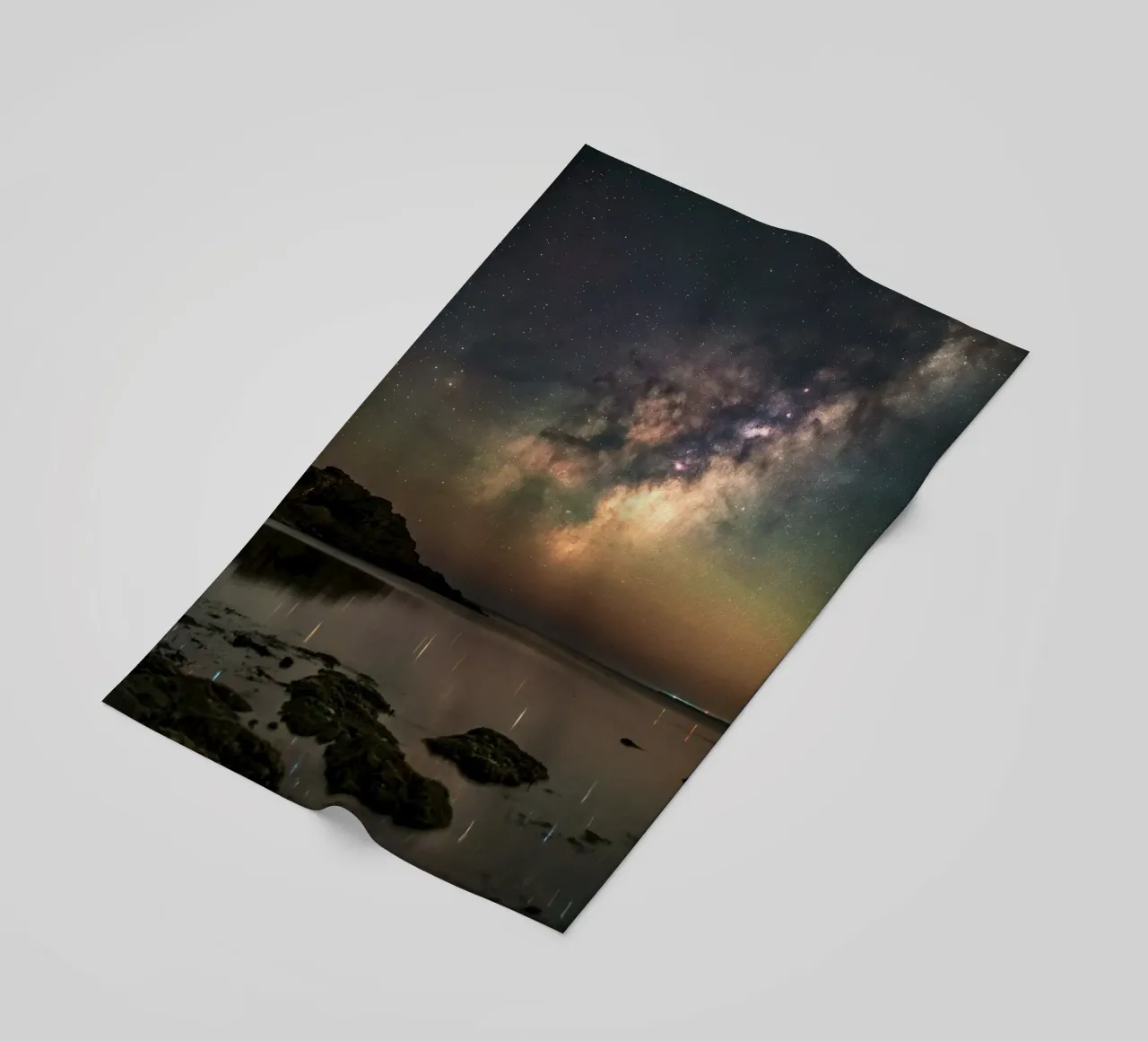 cielo notturno via lattea telo mare da Earthly Visions