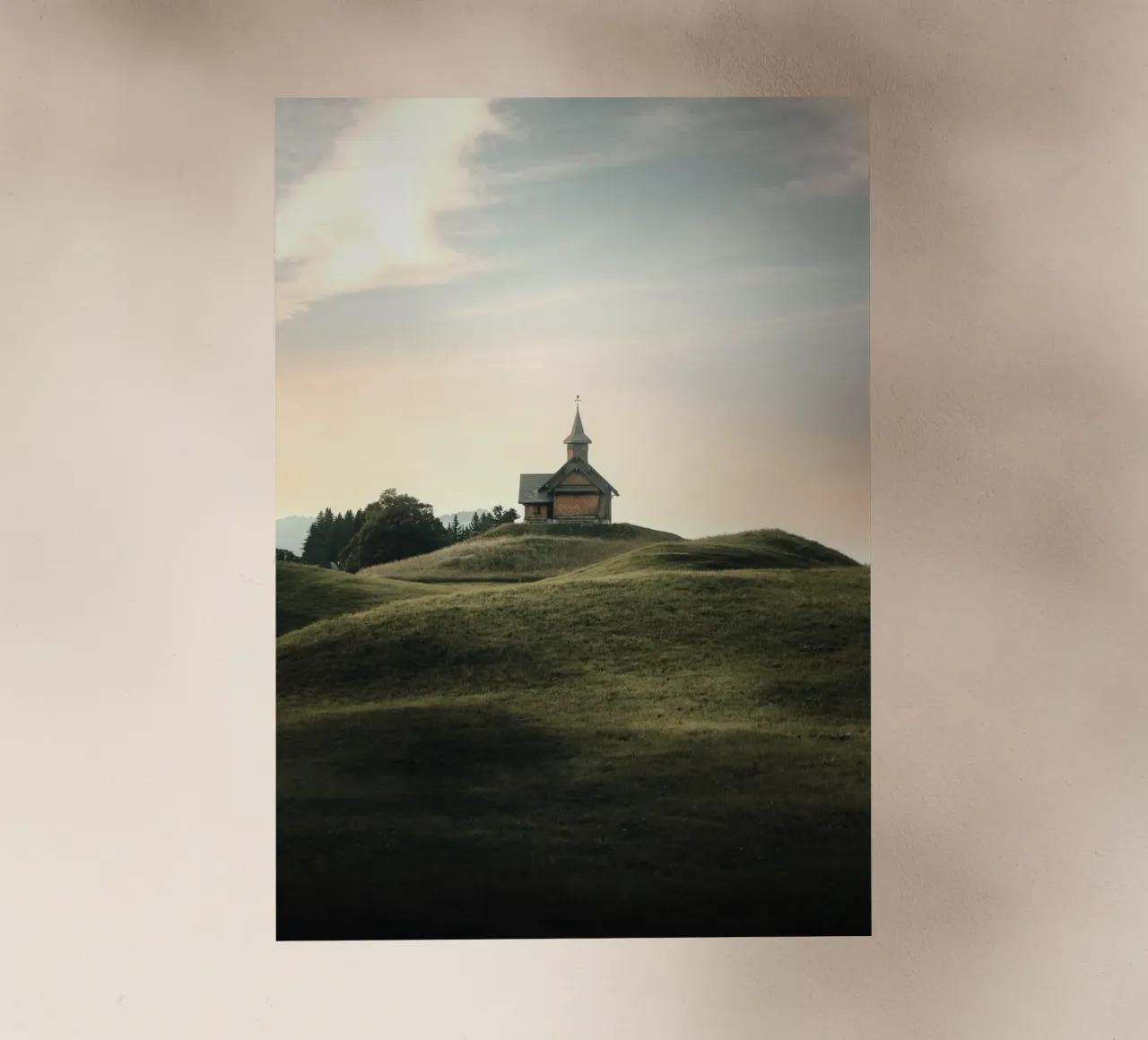 Kapellenhügel Backlit Folie von Earthly Visions