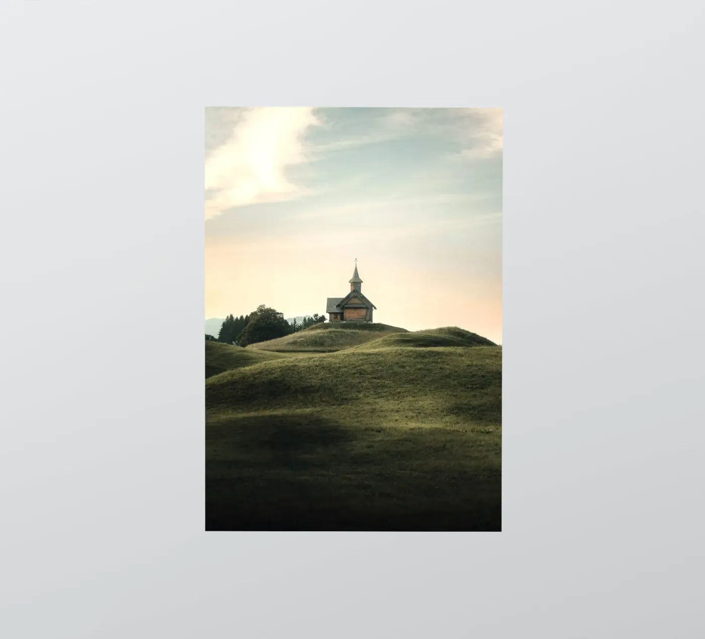 collina della cappella adesivo da Earthly Visions