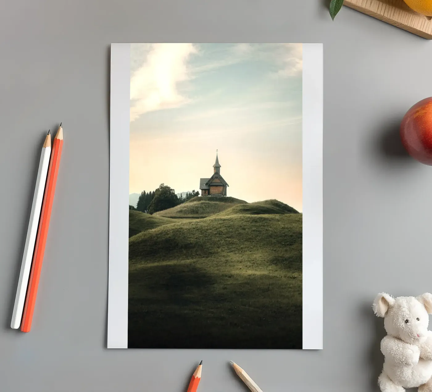 colline de la chapelle planche autocollant de Earthly Visions