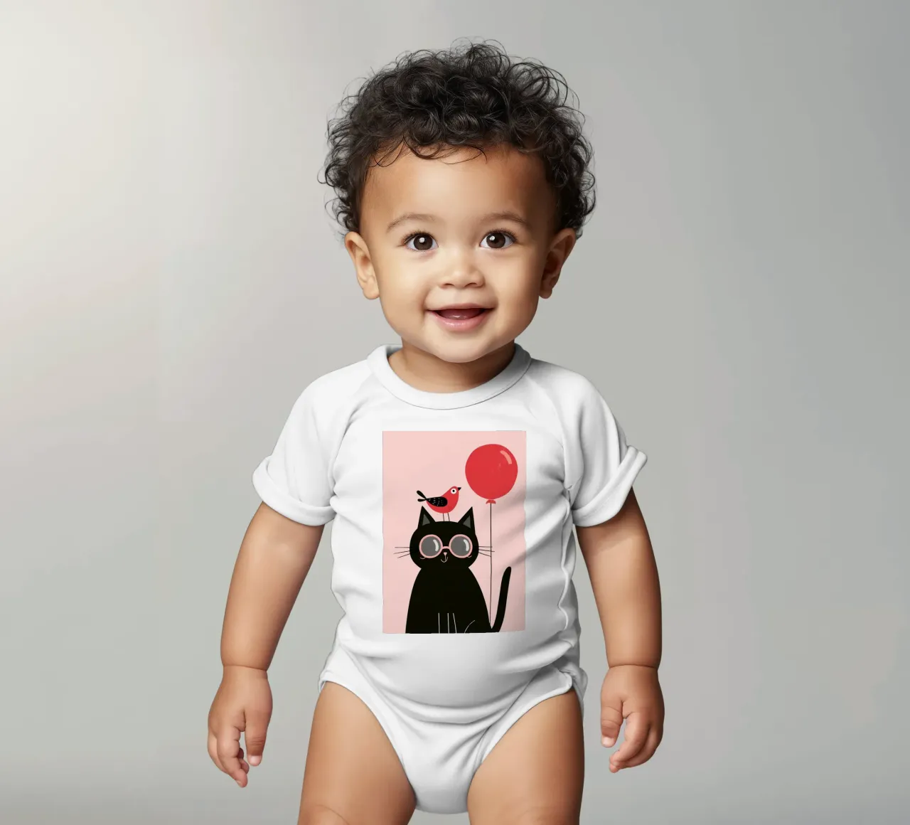 Purr & Tweet body neonato maniche corte da Kiara