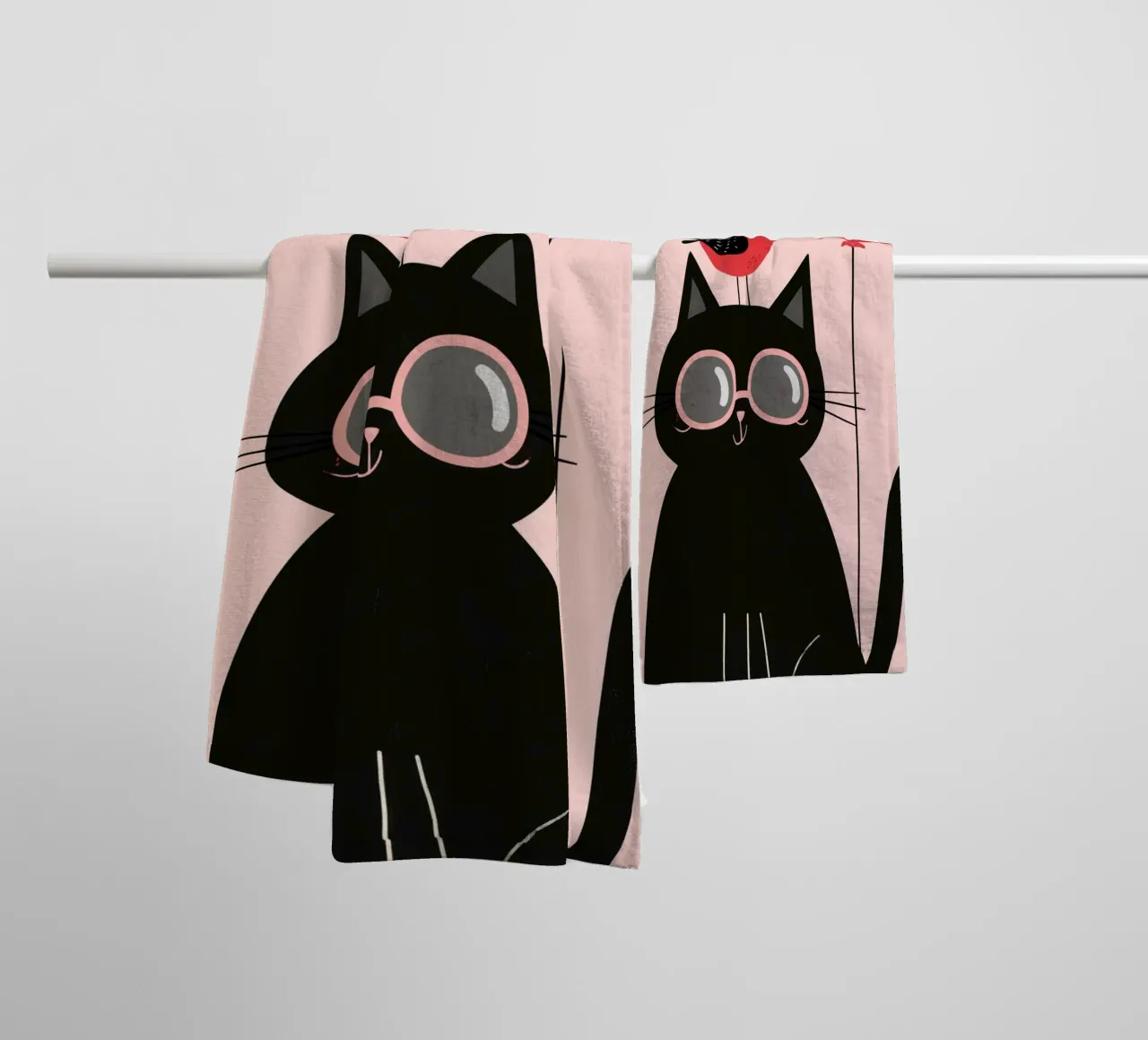 Purr & Tweet asciugamano da bagno da Kiara