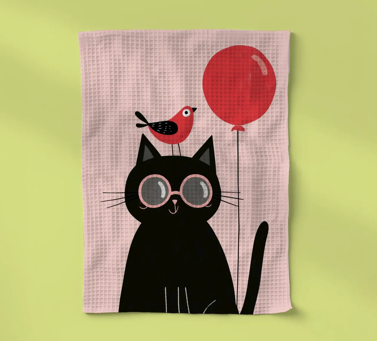 Purr & Tweet canovaccio da cucina da Kiara