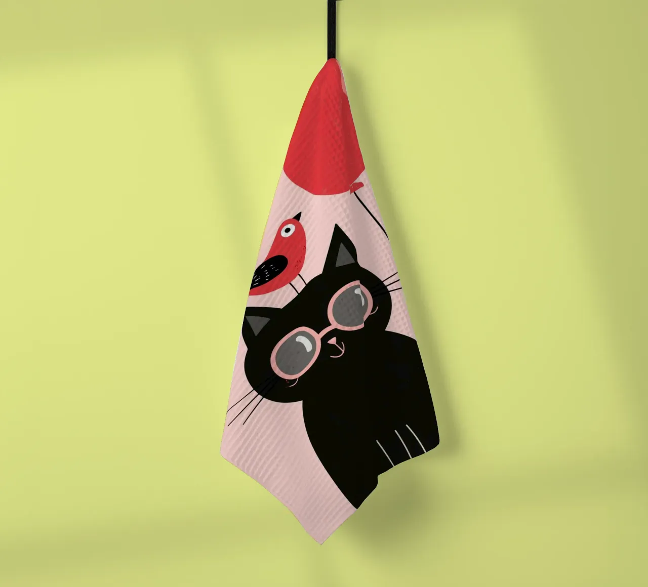 Purr & Tweet canovaccio da cucina da Kiara