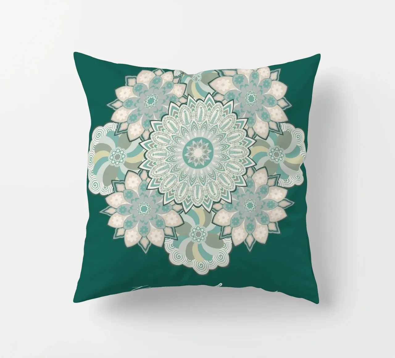 Mandala, qui e ora cuscino da Collection “Esprit Mandala"