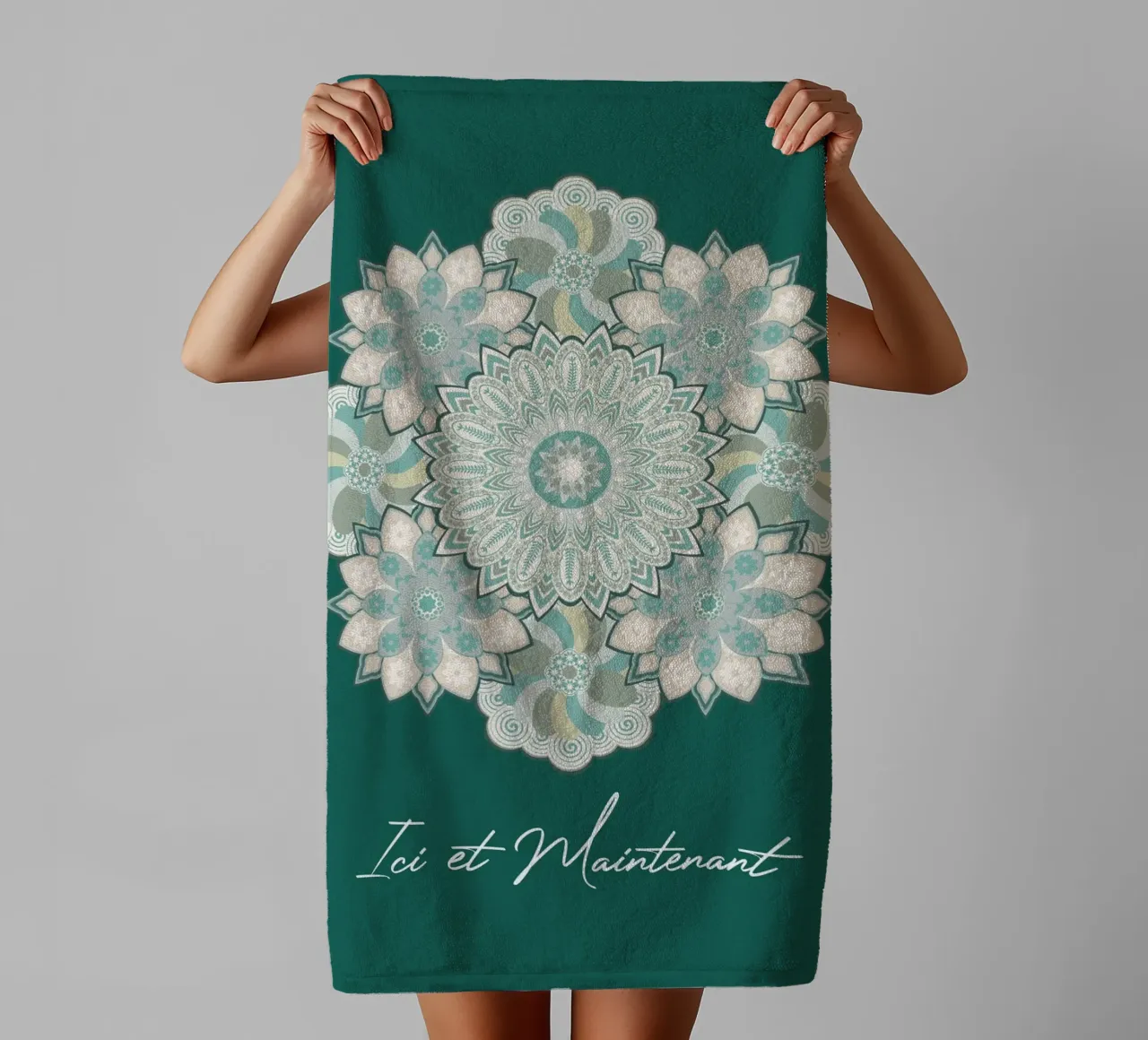 Mandala, qui e ora asciugamano da bagno da Collection “Esprit Mandala"