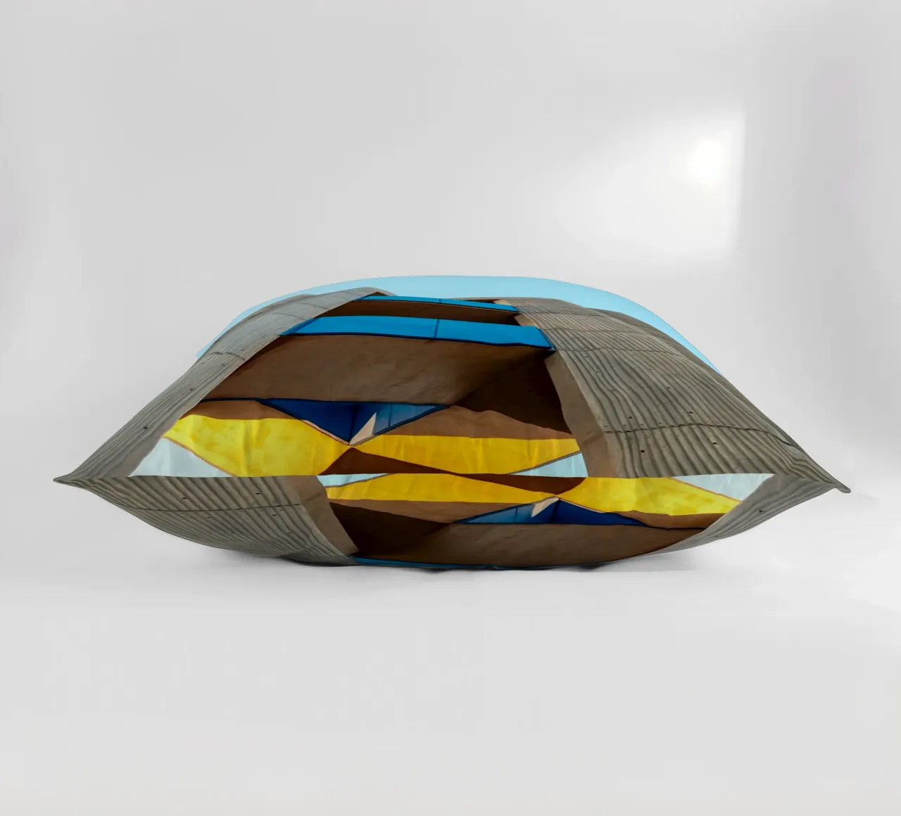 modern architecture building decorative cushion by Earthly Visions