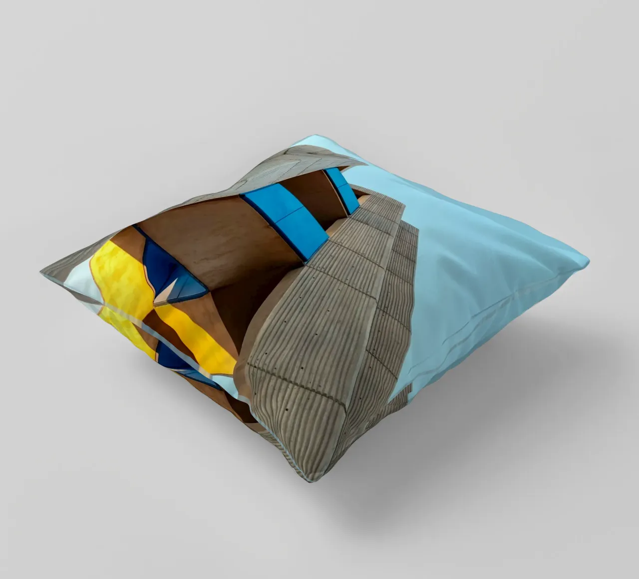 modern architecture building decorative cushion by Earthly Visions