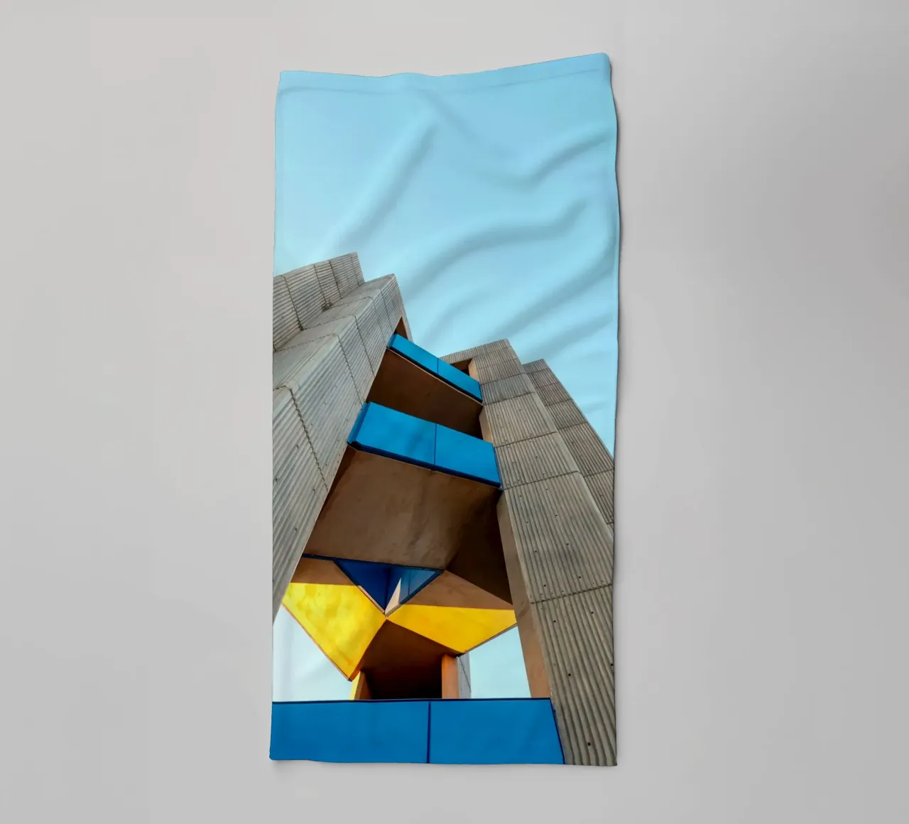 modern architecture building towel by Earthly Visions