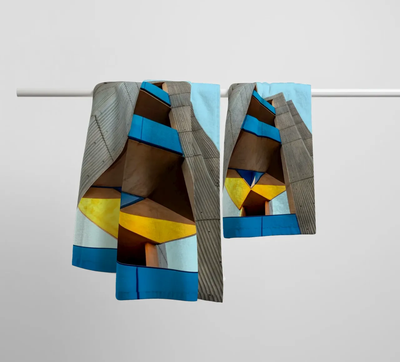 modern architecture building towel by Earthly Visions