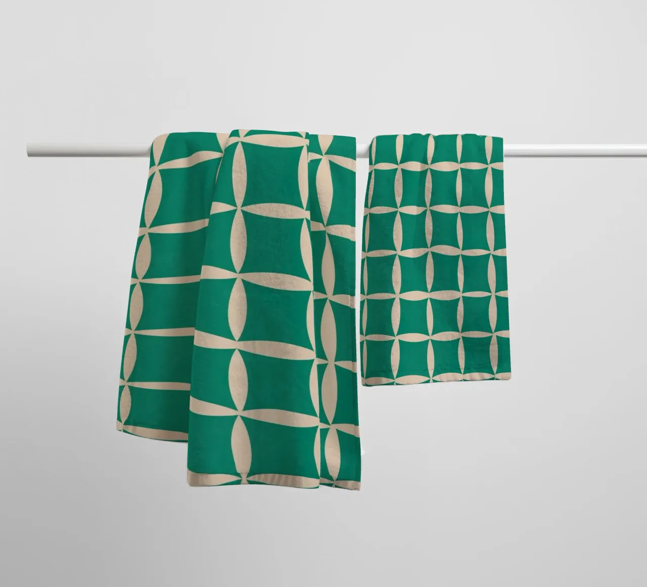 Repetitive pattern 44 towel by Little Dean