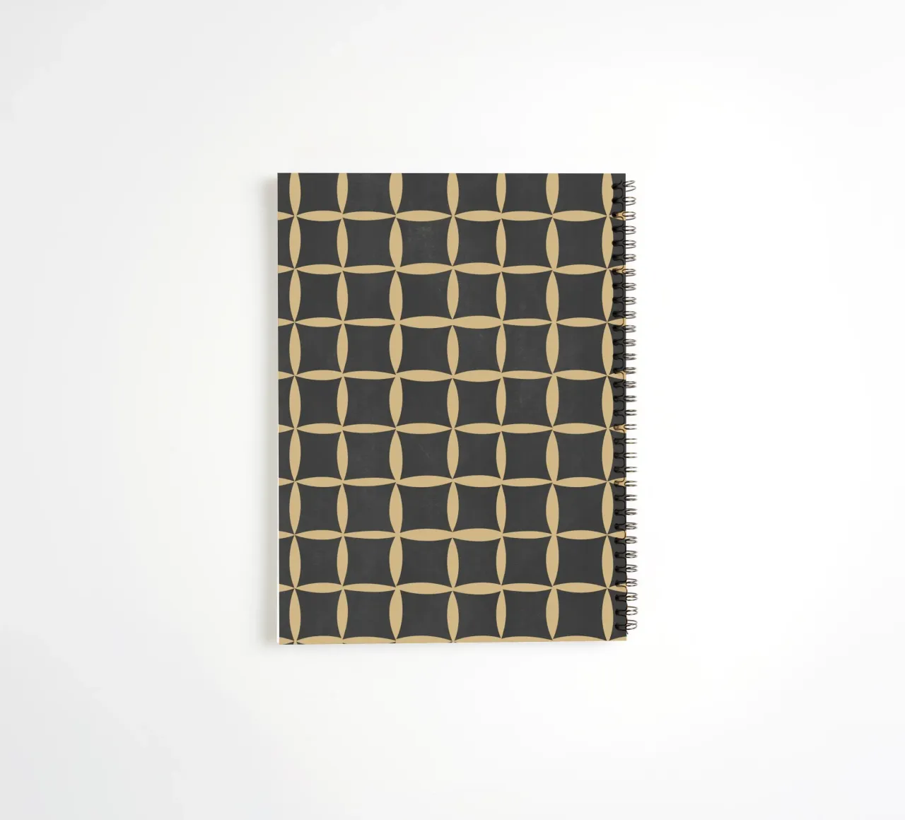 Repetitive pattern 45 spiral notebook by Little Dean