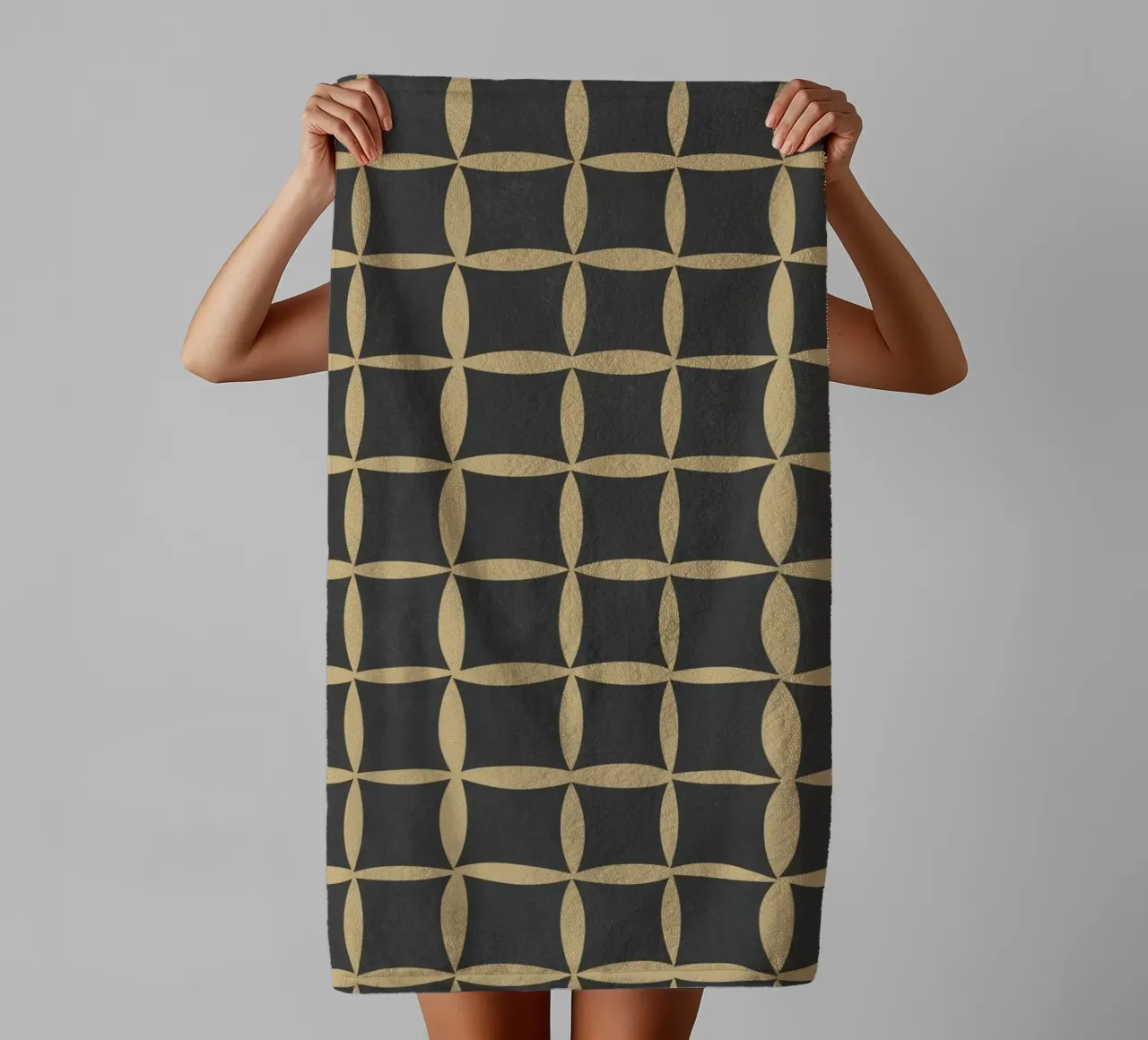 Repetitive pattern 45 towel by Little Dean