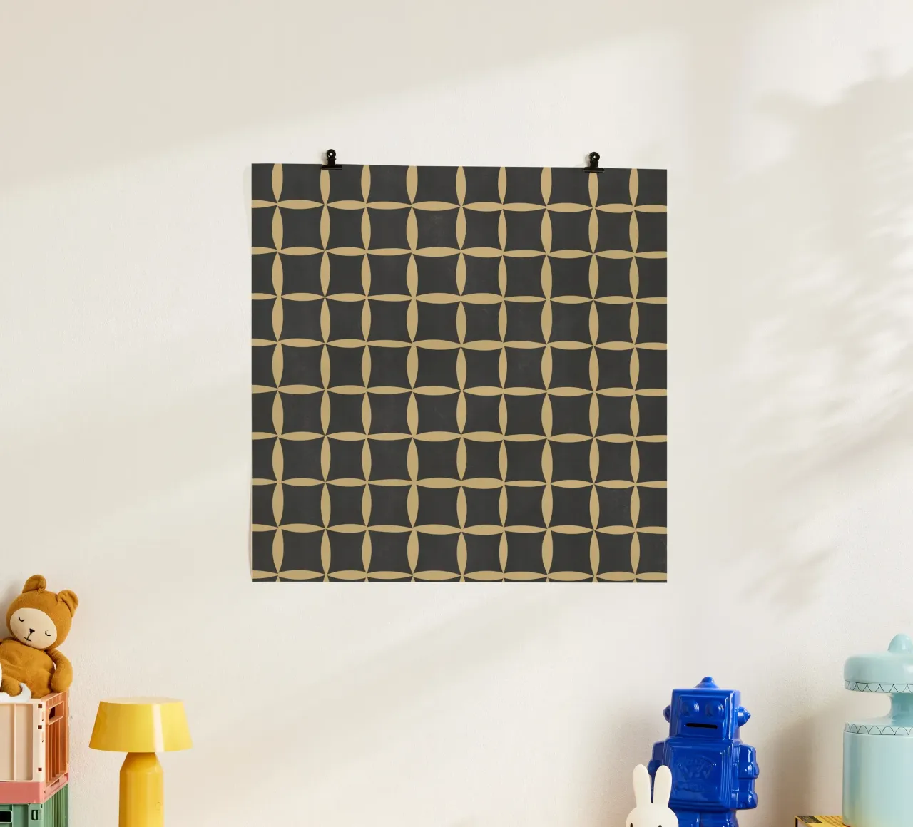 Repetitive pattern 45 poster by Little Dean