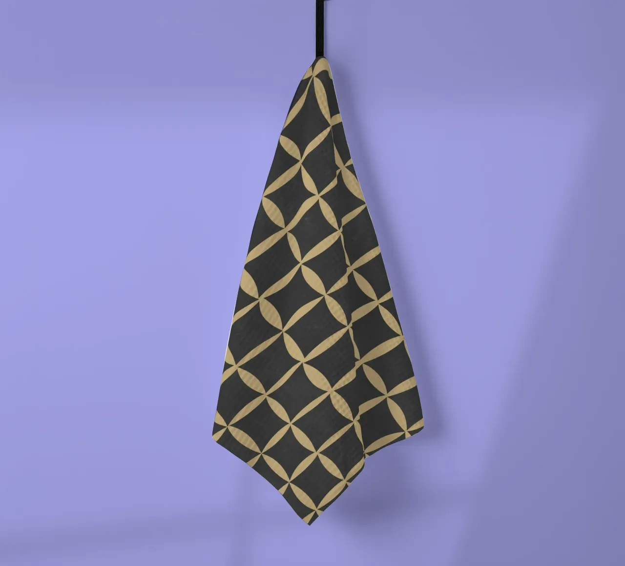 Repetitive pattern 45 tea towel by Little Dean