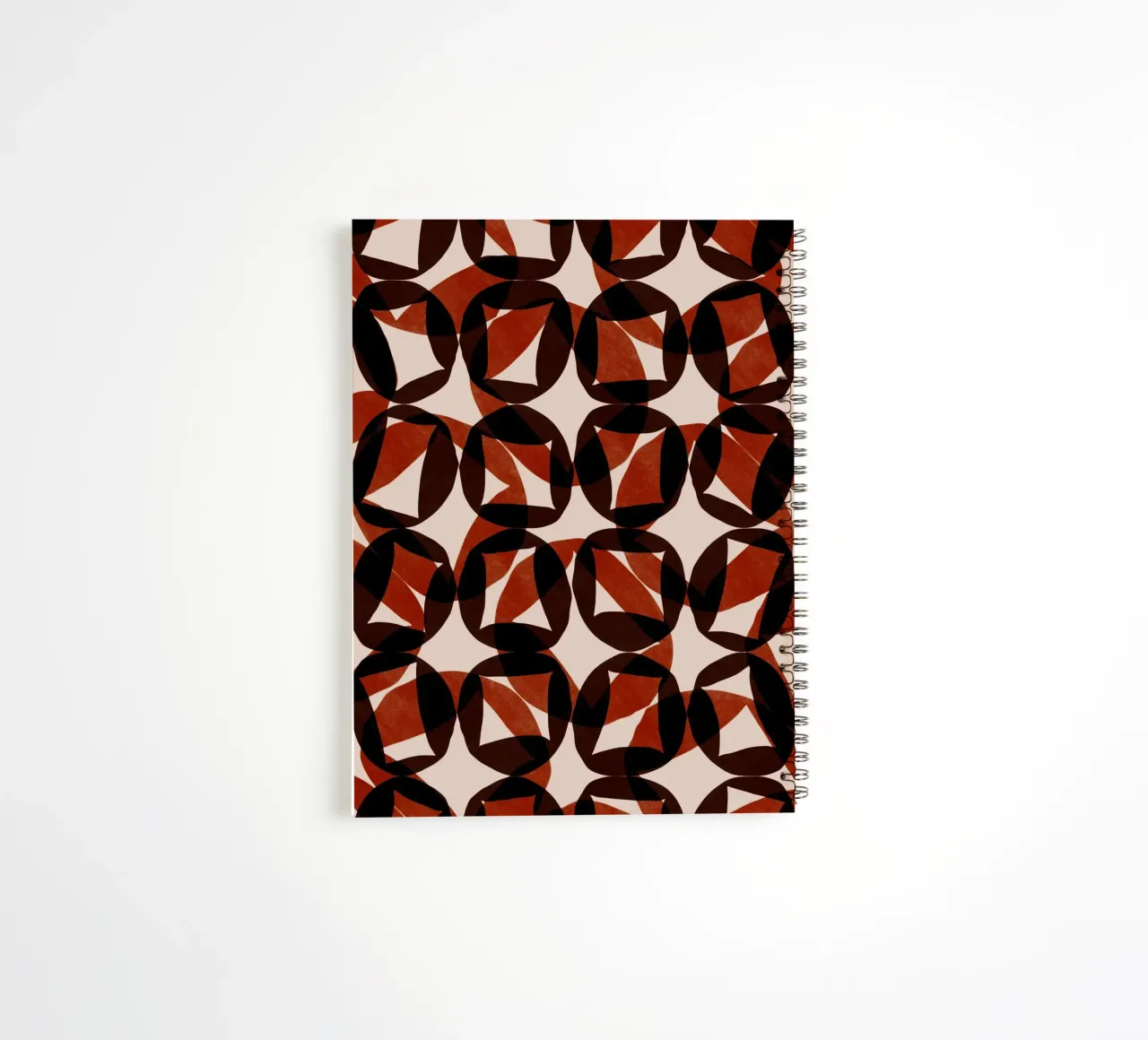 Repetitive pattern 48 spiral notebook by Little Dean