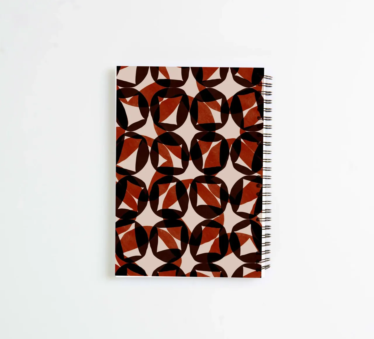Repetitive pattern 48 spiral notebook by Little Dean