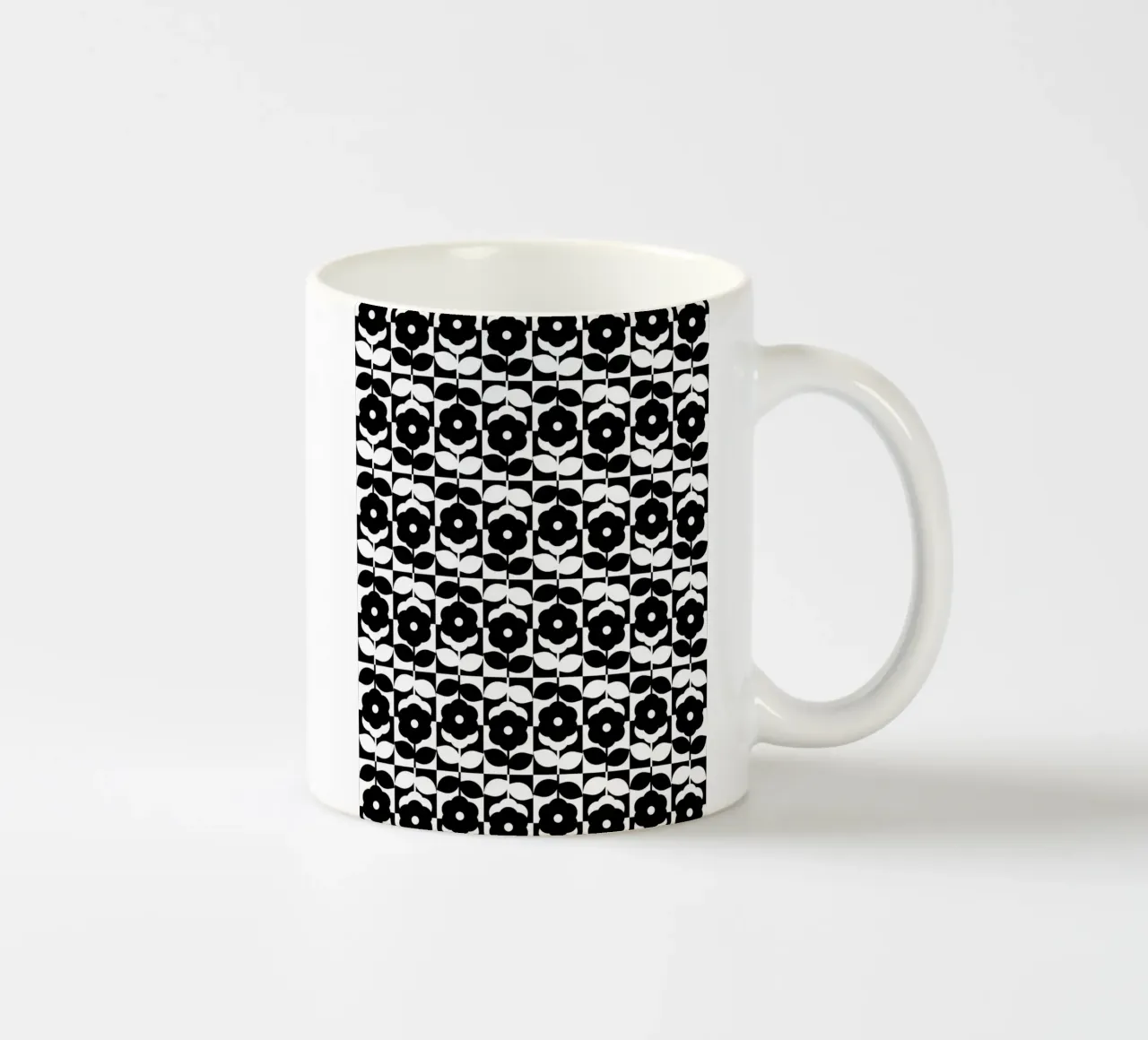 Repetitive pattern 49 ceramic mug by Little Dean