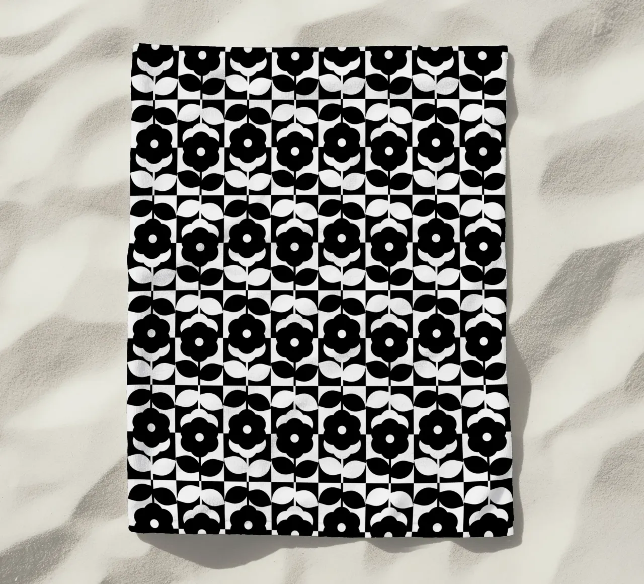 Repetitive pattern 49 beach towel by Little Dean