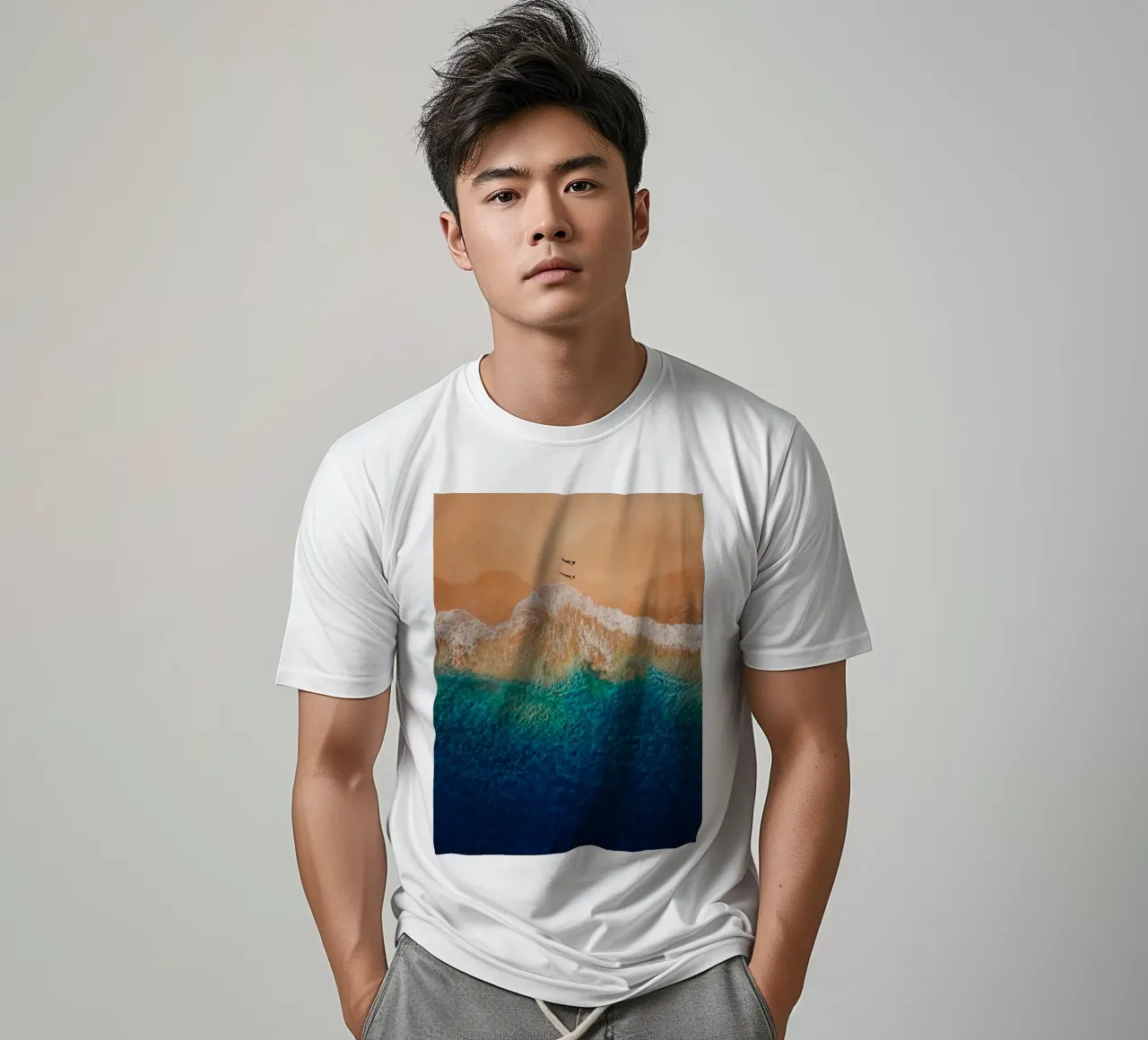spiaggia oceano t-shirt da Earthly Visions