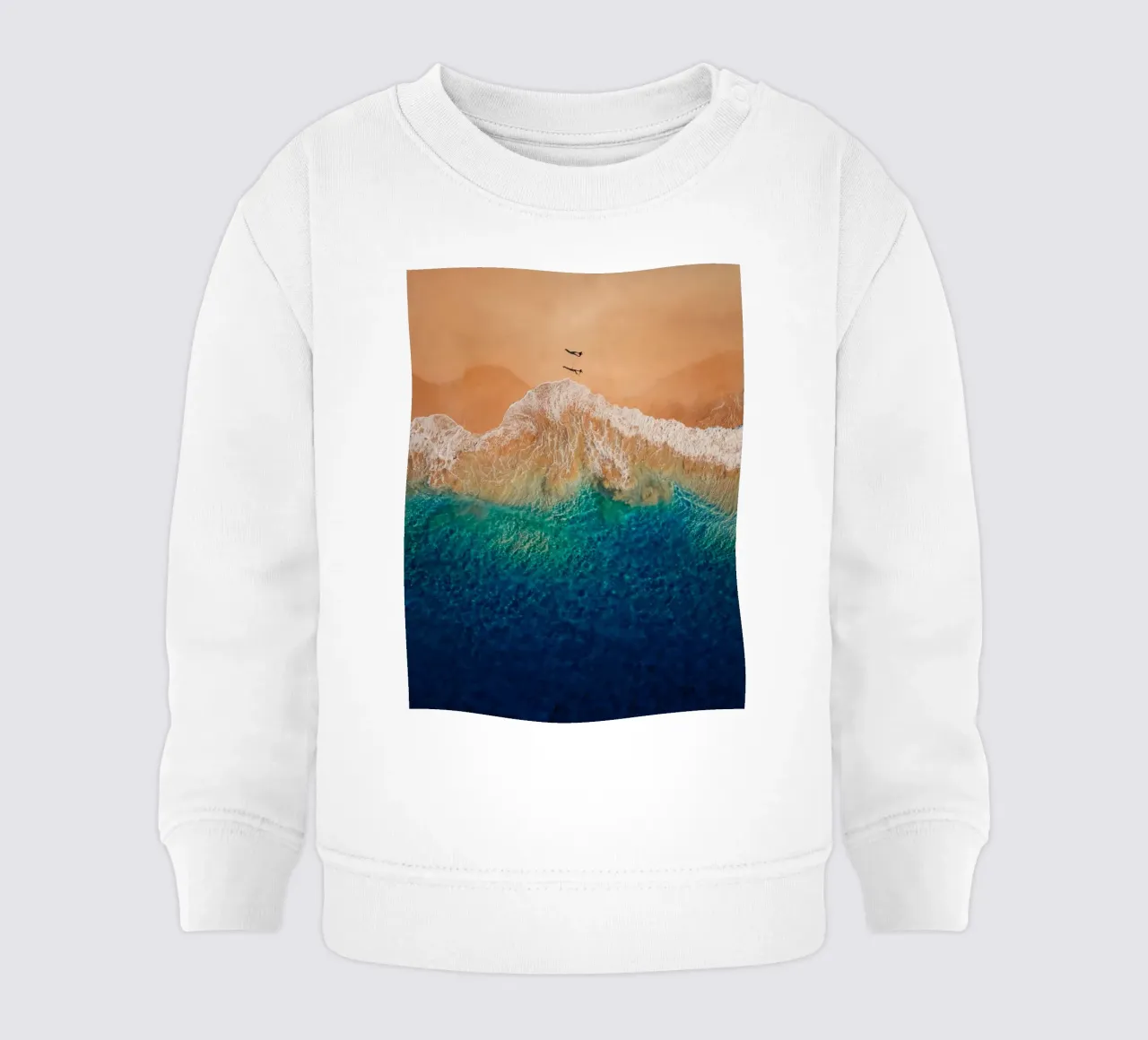 spiaggia oceano felpa neonato da Earthly Visions