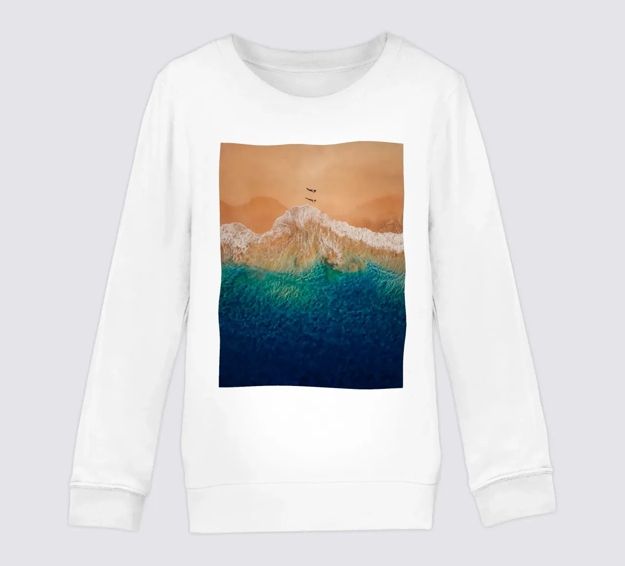 spiaggia oceano felpa bambino da Earthly Visions