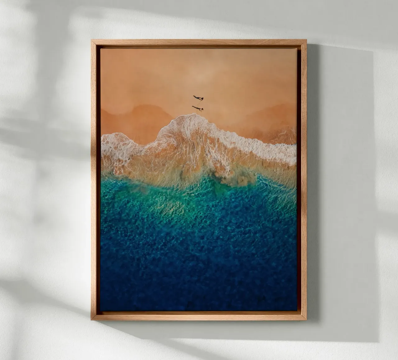 spiaggia oceano tela con Cornice a cassetta da Earthly Visions