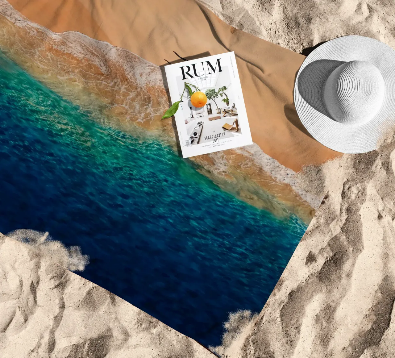 spiaggia oceano telo mare da Earthly Visions