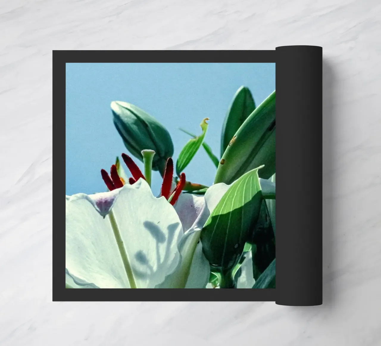 fiori bianchi gigli zerbino da Earthly Visions