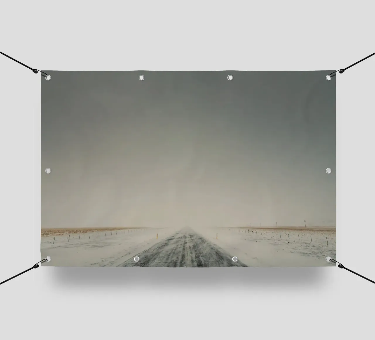 neve su strada telo in pvc da Earthly Visions