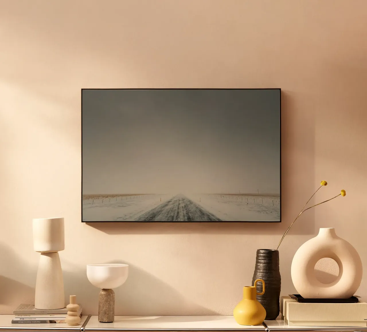 neve su strada plexiglass da Earthly Visions