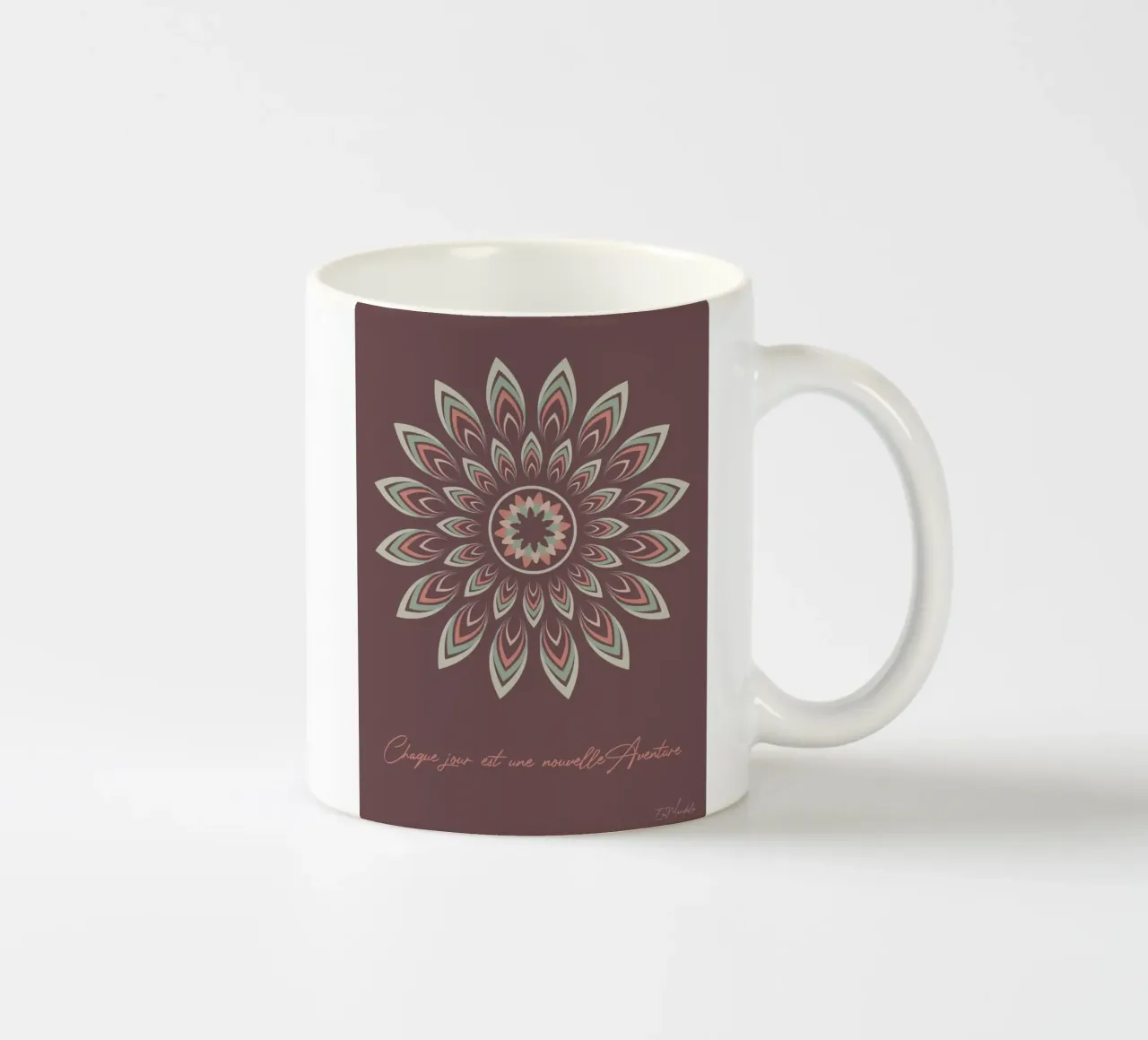 Mandala, chaque jour est une nouvelle aventure tazza in ceramica da Collection “Esprit Mandala"