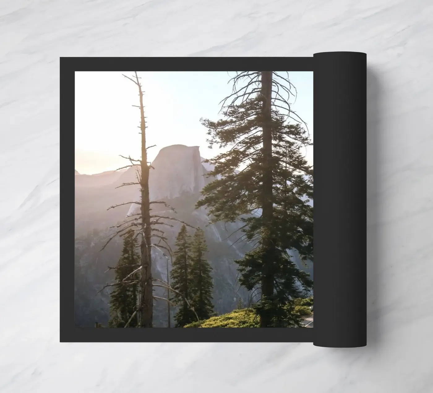 pine trees mountain Fußmatte von Earthly Visions