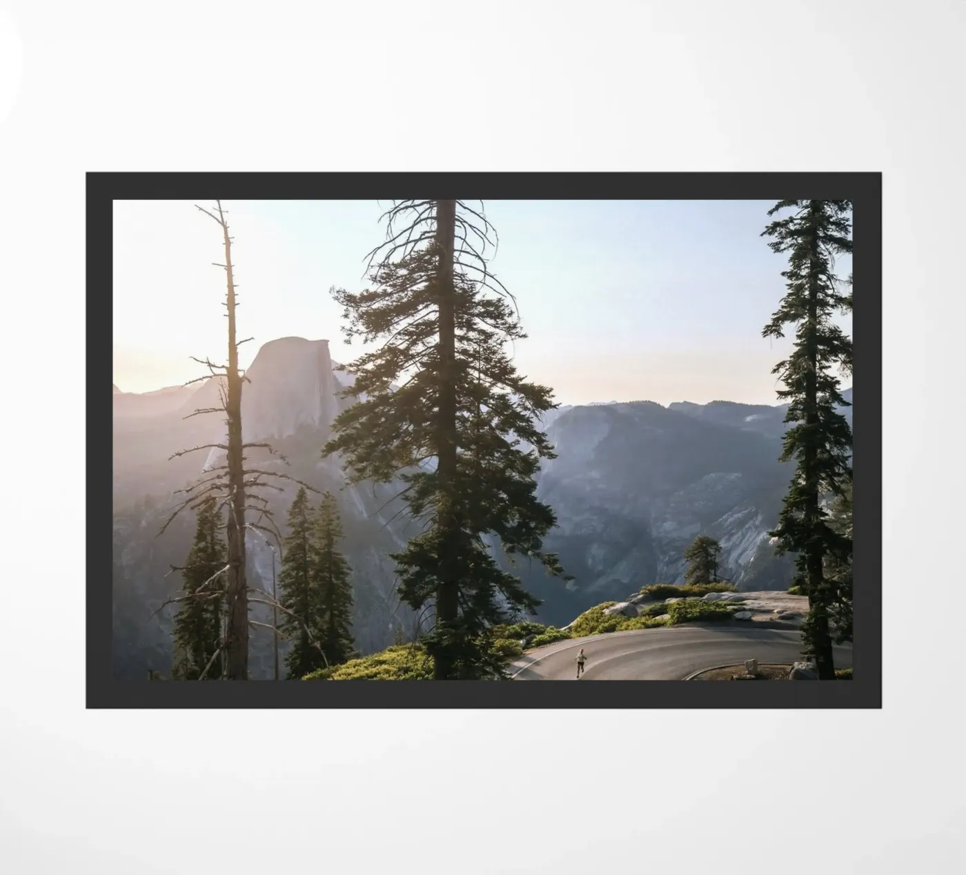 pine trees mountain Fußmatte von Earthly Visions