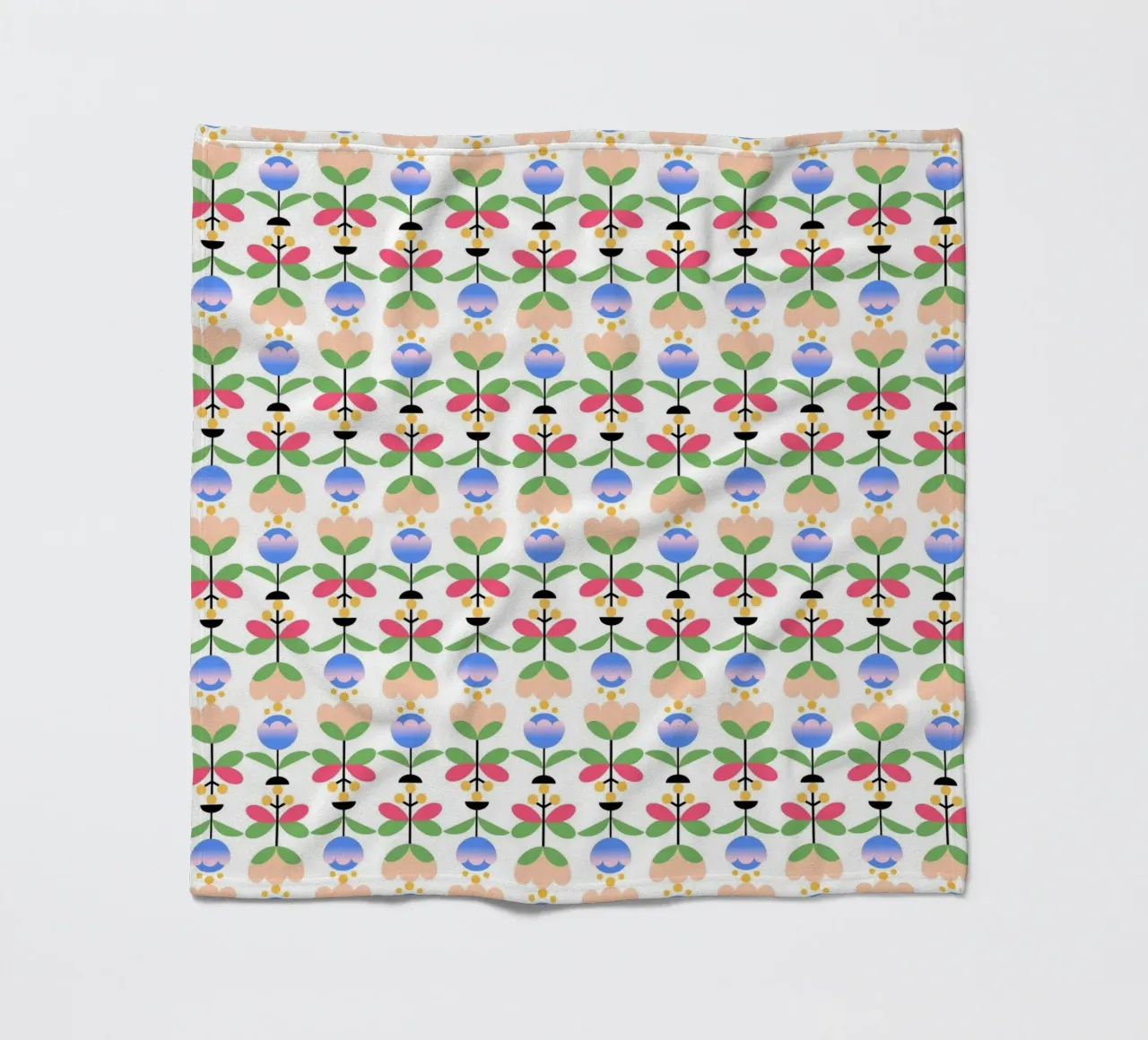 Repetitive pattern 50 fleece blanket by Little Dean