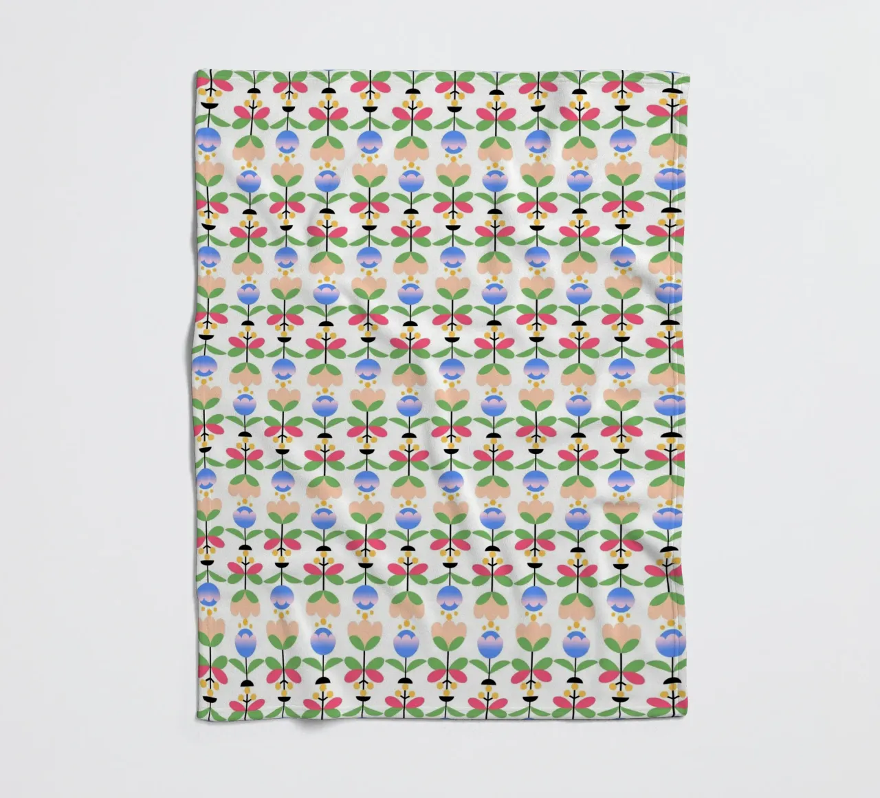 Repetitive pattern 50 fleece blanket by Little Dean