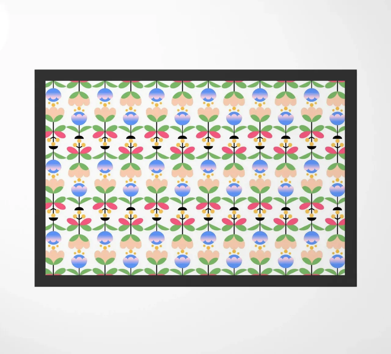 Repetitive pattern 50 doormat by Little Dean