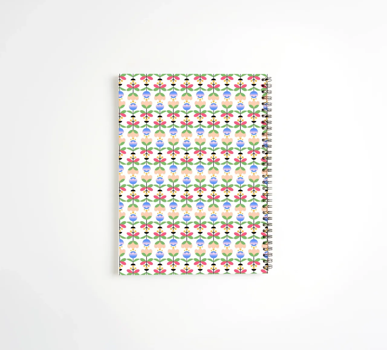 Repetitive pattern 50 spiral notebook by Little Dean