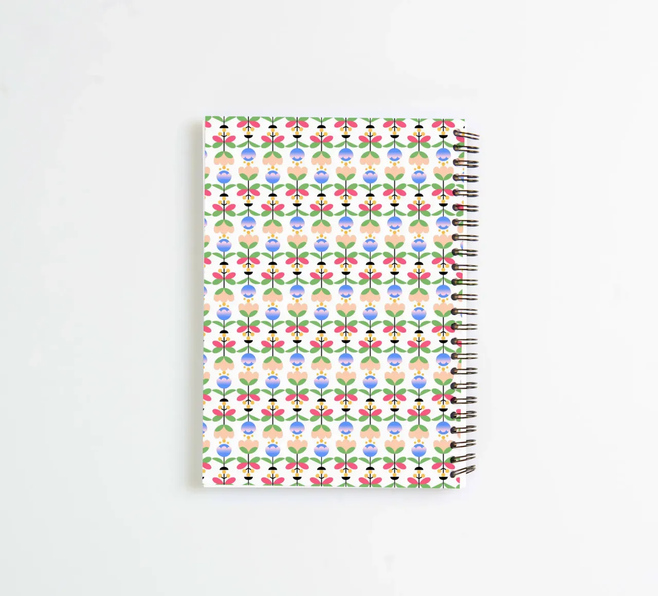 Repetitive pattern 50 spiral notebook by Little Dean