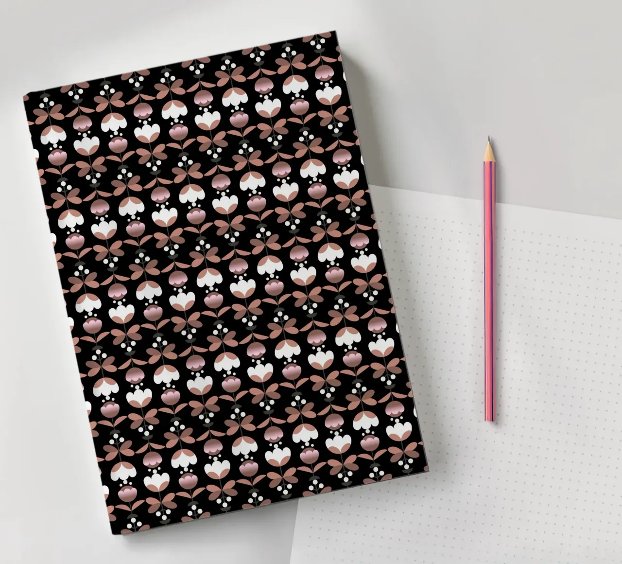 Repetitive pattern 51 notebook by Little Dean