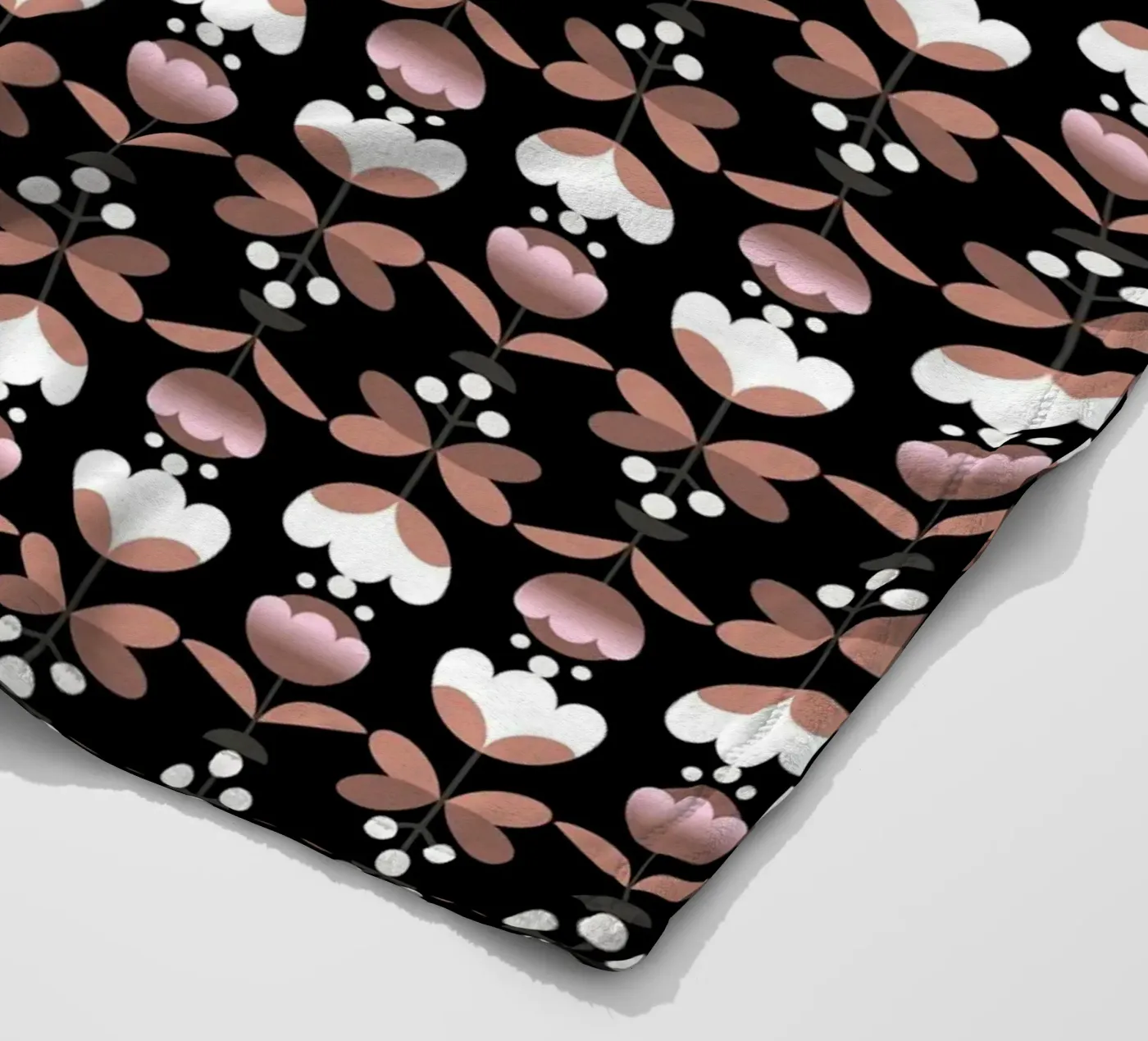 Repetitive pattern 51 fleece blanket by Little Dean