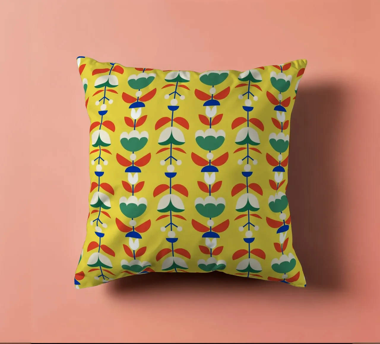 Repetitive pattern 52 decorative cushion by Little Dean