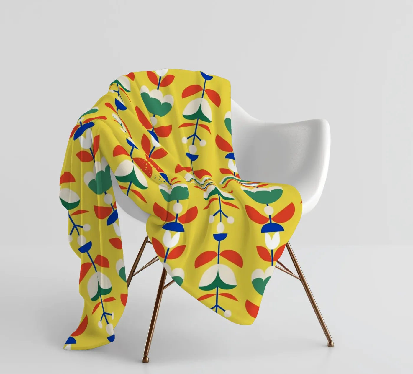 Repetitive pattern 52 fleece blanket by Little Dean