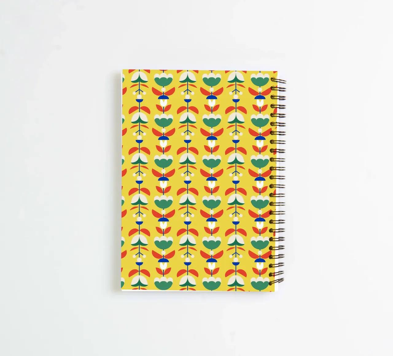 Repetitive pattern 52 spiral notebook by Little Dean