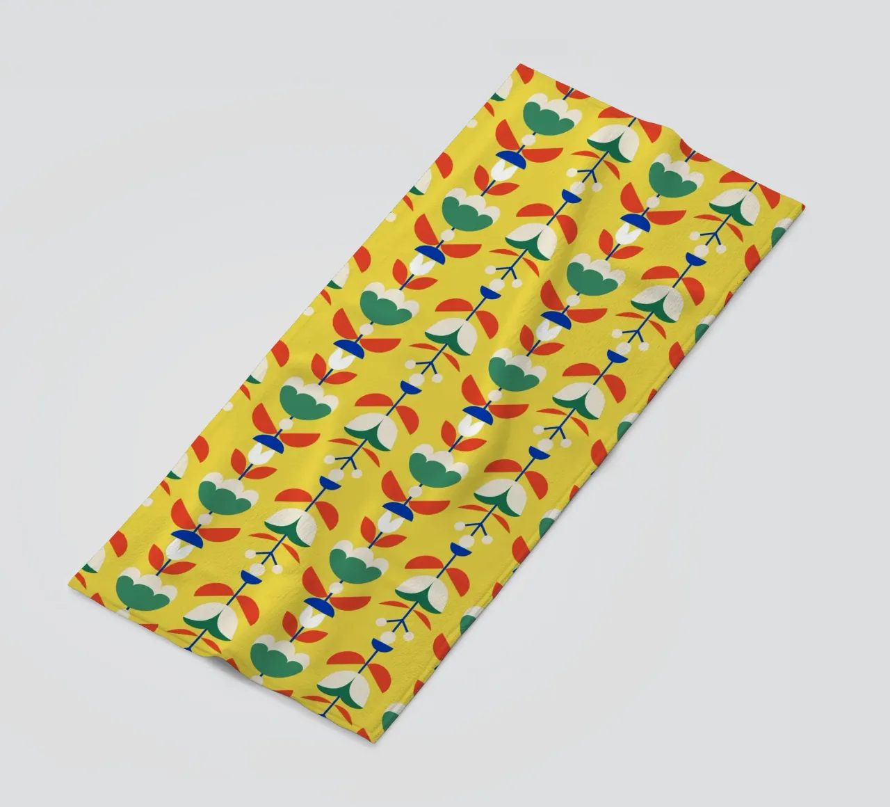 Repetitive pattern 52 beach towel by Little Dean