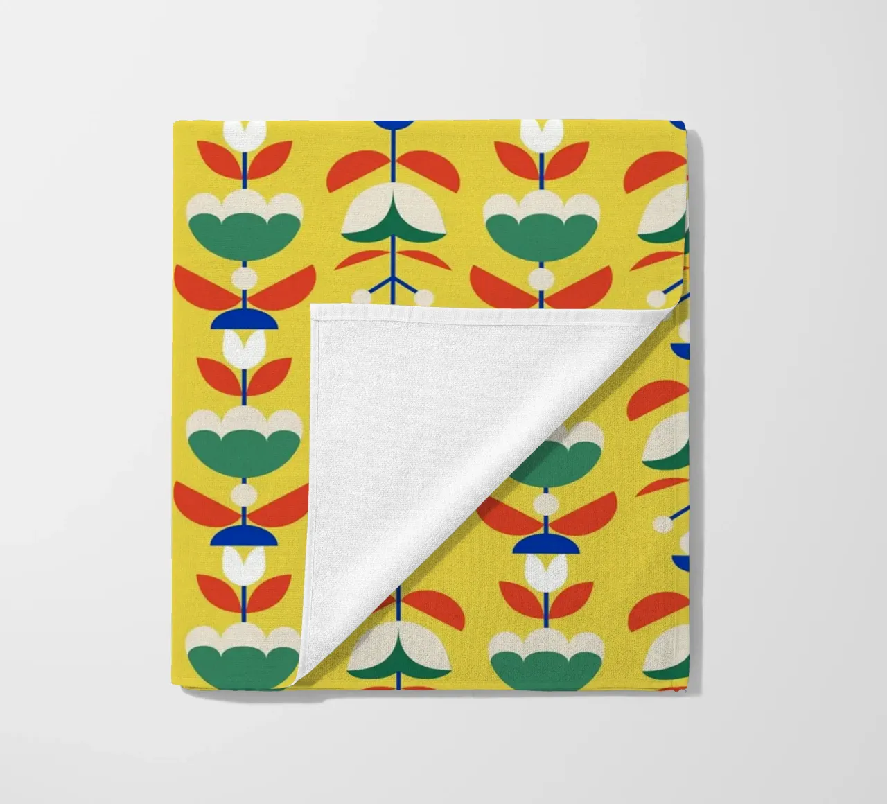 Repetitive pattern 52 beach towel by Little Dean