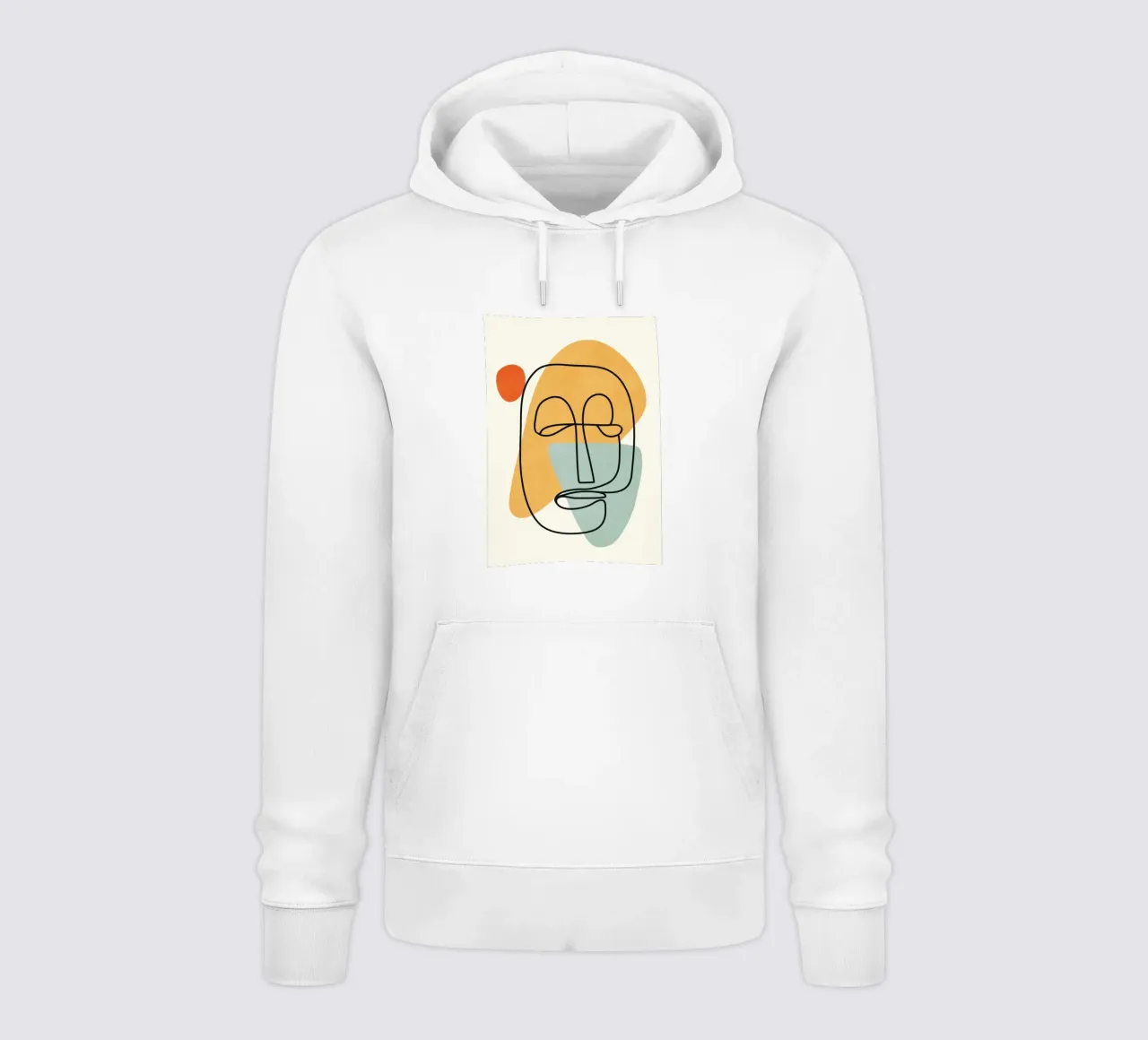 Abstract Faces 12 felpa con cappuccio da cityart