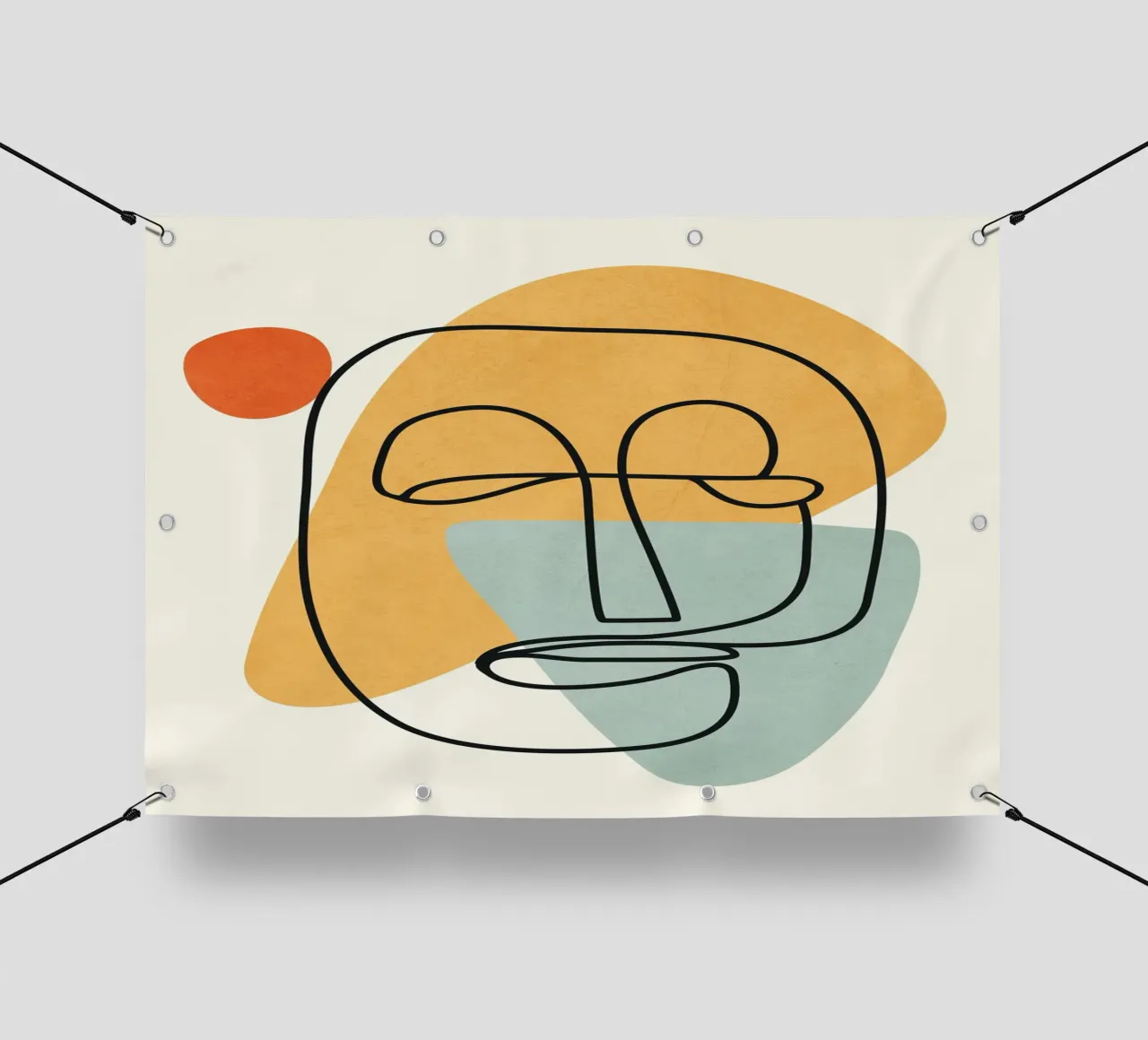 Abstract Faces 12 telo in pvc da cityart