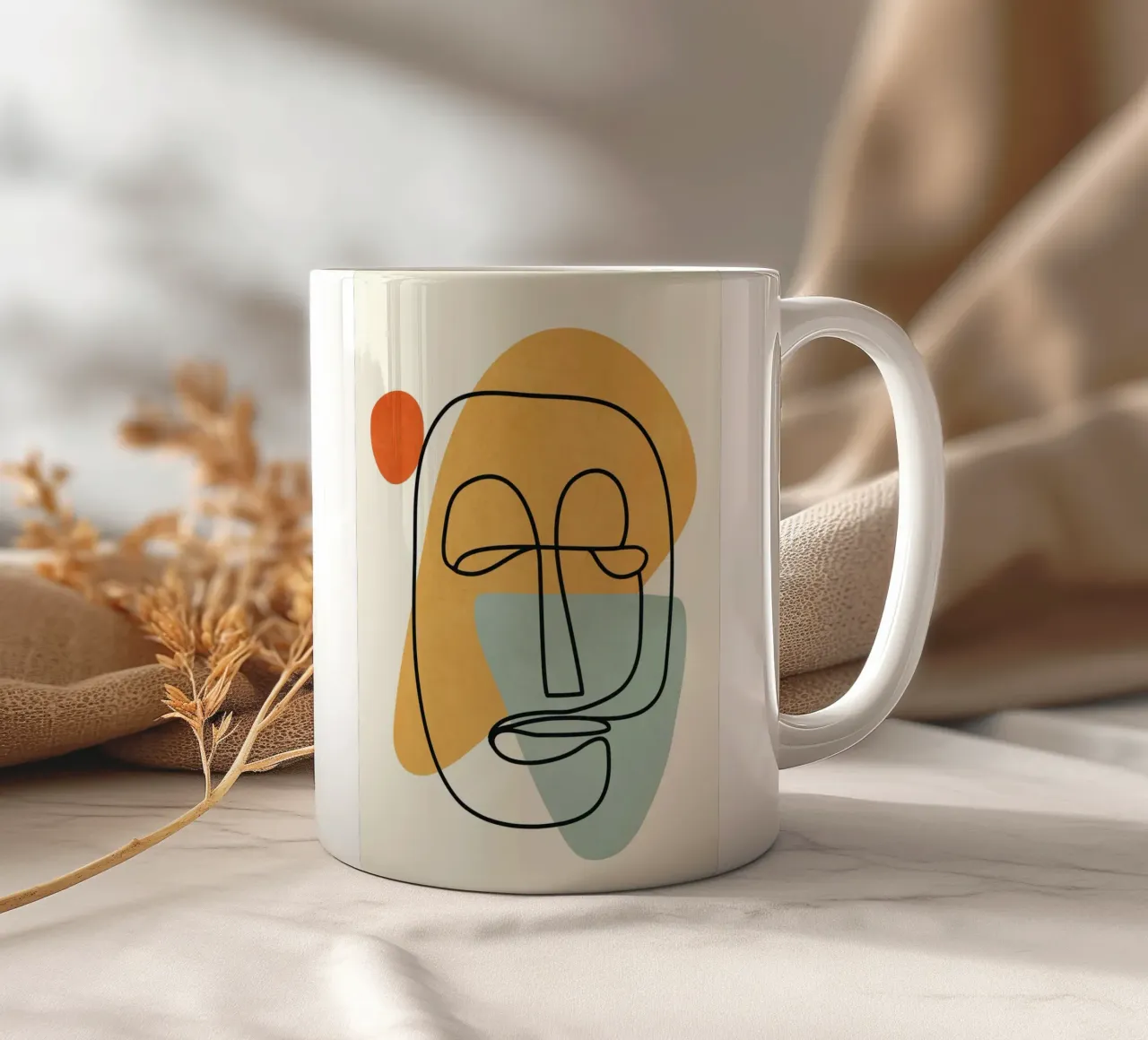 Abstract Faces 12 tazza in ceramica da cityart