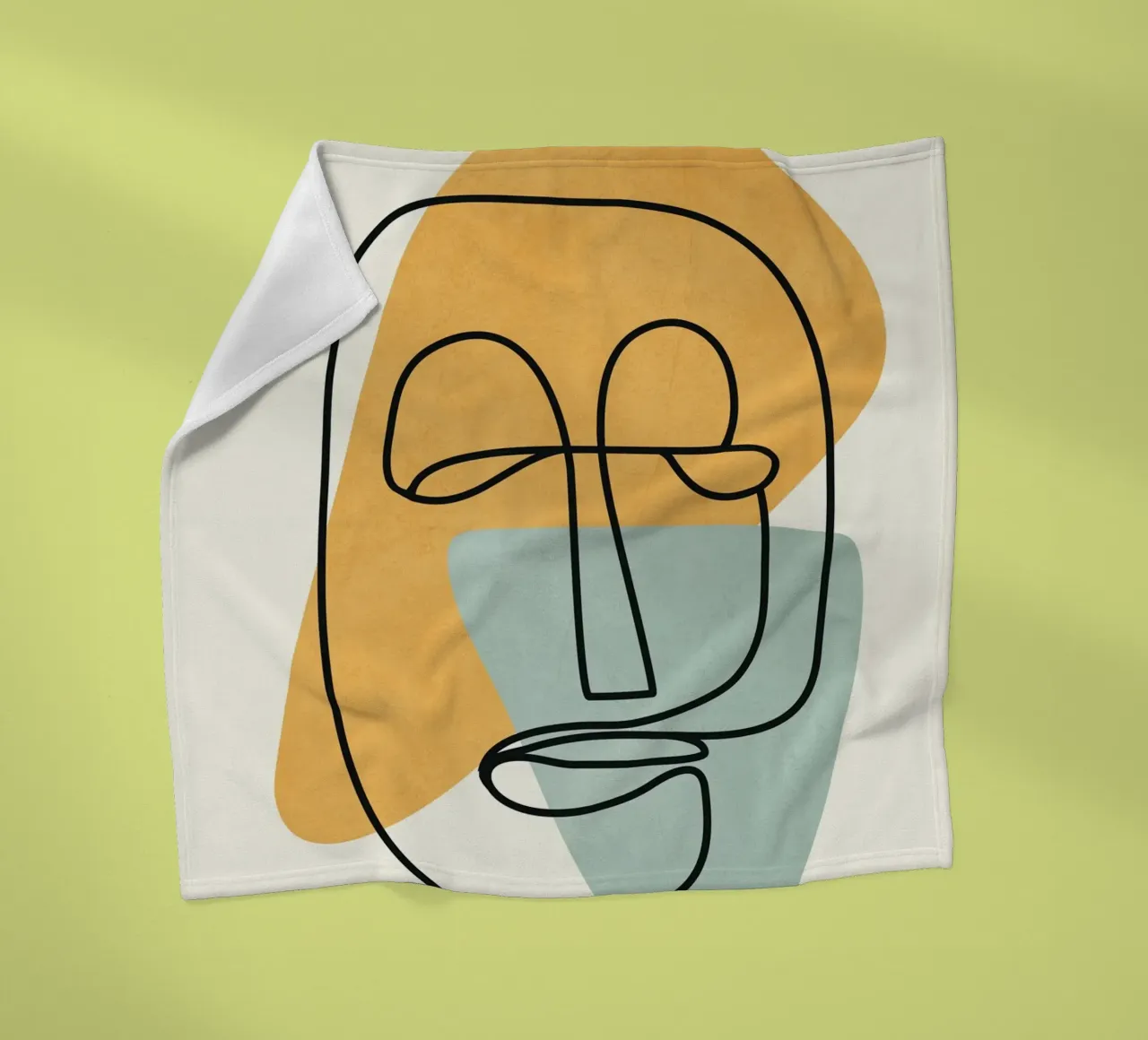 Abstract Faces 12 coperta in pile da cityart